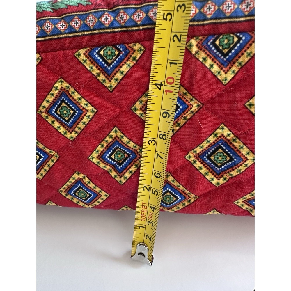 Vera Bradley Betsy Purse Tote Villa Red Pattern Retired Shoulder Bag Vintage - Picture 11 of 16